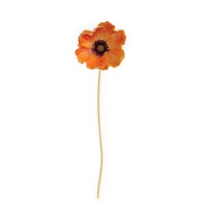 Orange Real Touch Mini Poppy Stem