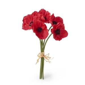 Red Real Touch Mini Poppy Bundle