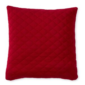 20" Red Quilted Pillow