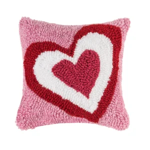 Triple Heart Hooked Mini Pillow