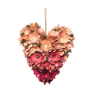 Wood Chip Heart Decor
