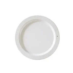 Melamine Round Platter Pinstripes