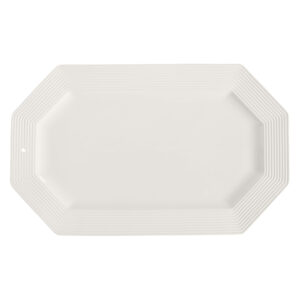 Octagonal Platter - Pinstripes
