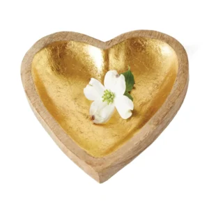 Mango Wood Heart Bowl