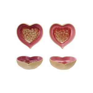 Stoneware Heart Dish