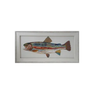 Shadow Box Collage Fish