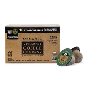 Organic Compostable Coffee Pods Dark 10ct