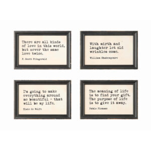 Wood Framed Wall Décor