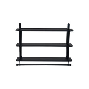 Wood & Metal Wall Shelf w/ 3 Shelves