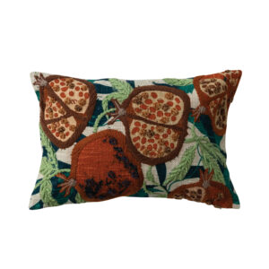 Lumbar Pillow with Pomegranates