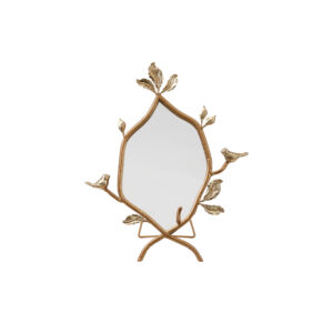 Twig Framed Standing Mirror with Birds & Leaves