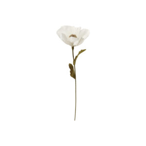 Paper Flower Pick Green & Cream