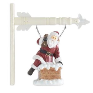 Santa Climbing In Chimney Arrow
