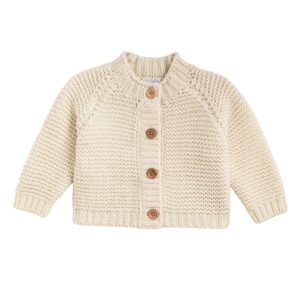 Ivory Garter Stitch Cardigan