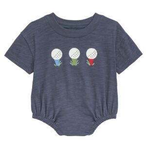 Boy Golf Tshirt Bubble Navy 6mo
