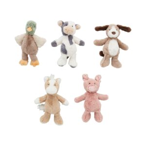 Farm Plush Rattle Pals
