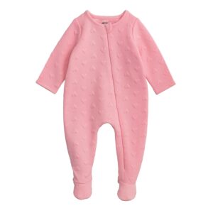Pink Quilted Heart Sleeper 3mo