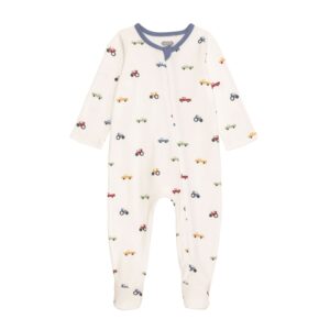 Emroidered Tractor Sleeper 3mo