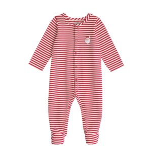 Santa Stripe Sleeper 9mo