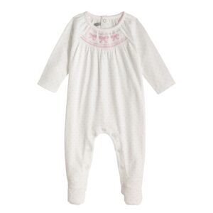 Pink Smocked Sleeper