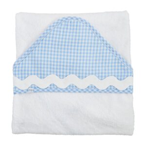 Blue Ric-Rac Hooded Towel