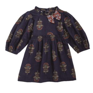 Navy Floral Dress