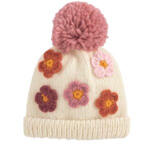 Flower Girl Knit Hat