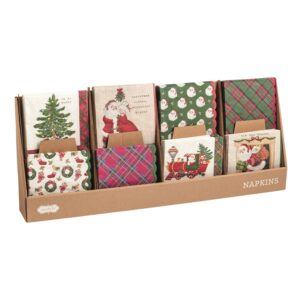 Classic Christmas Cocktail Napkin Sets