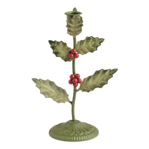 Large Holly Candlestick