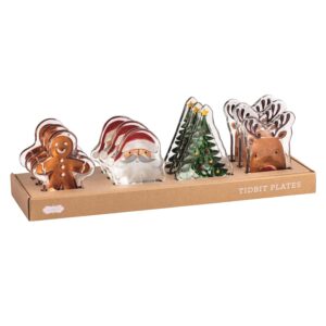 CHRISTMAS GLASS TIDBIT PLTE-4A