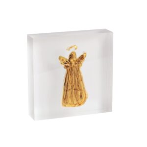 Angel Acrylic Gold Plaque