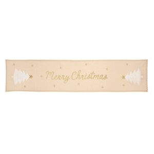 Merry Christmas Snowflake Tree Runner