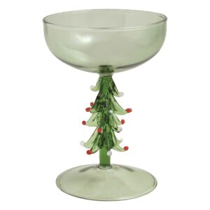 Green Tree Coupe Glass