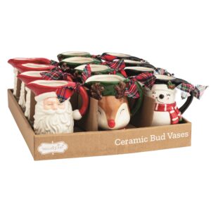 Christmas Character Bud Vases